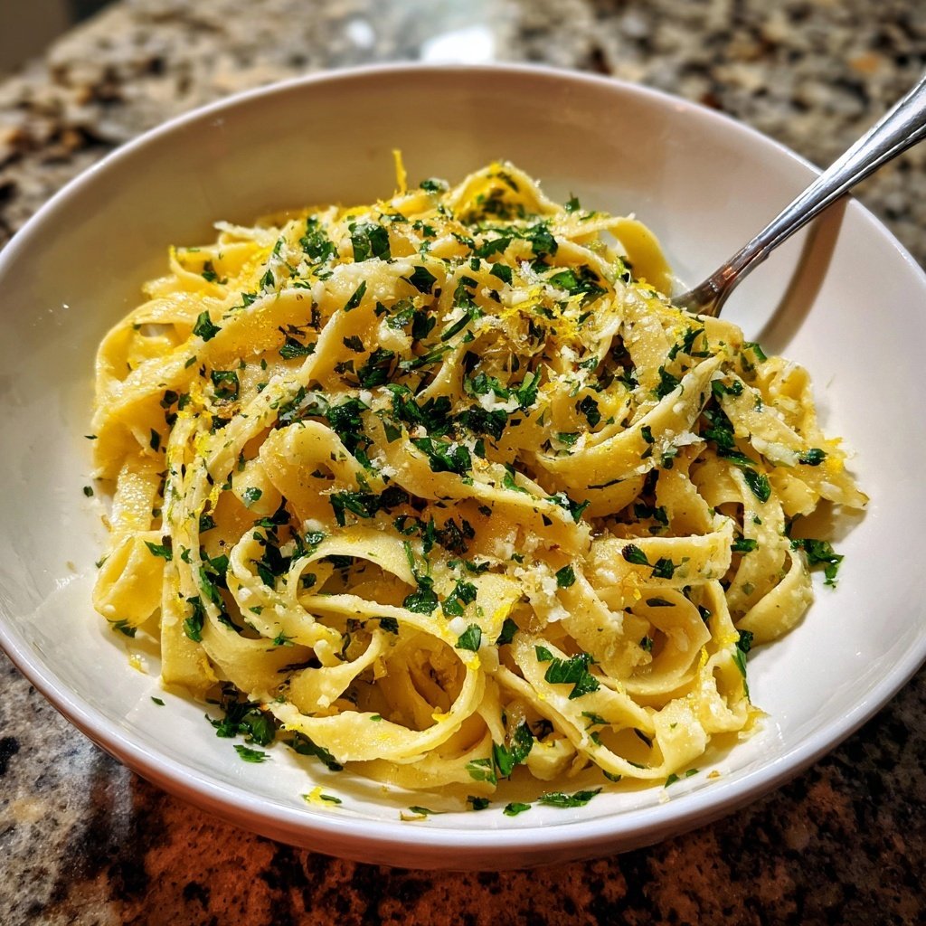 Tagliatelle mit Zitronenbutter