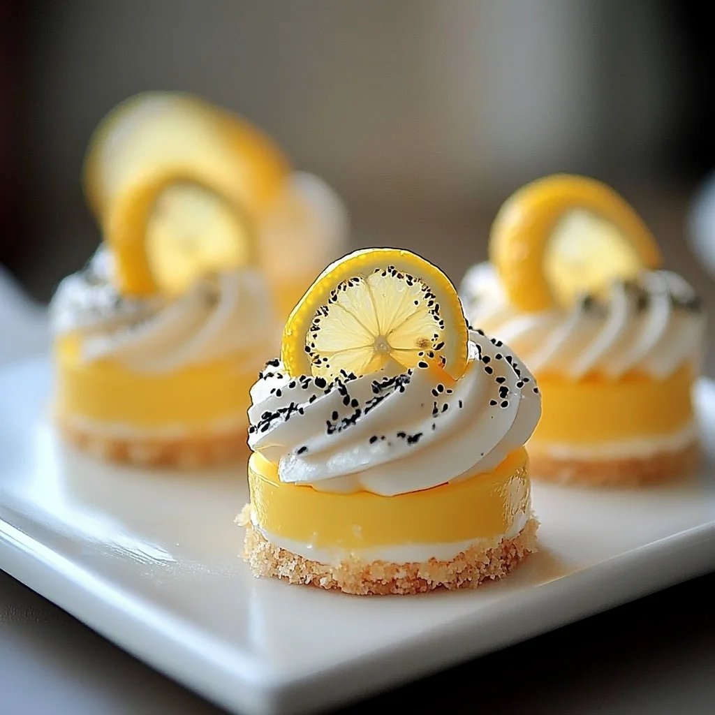 Mini Lemon Cheesecakes
