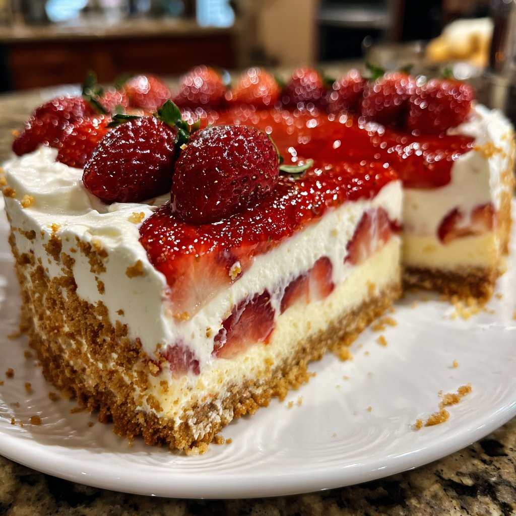 Erdbeerkuchen Mit Vanillepudding