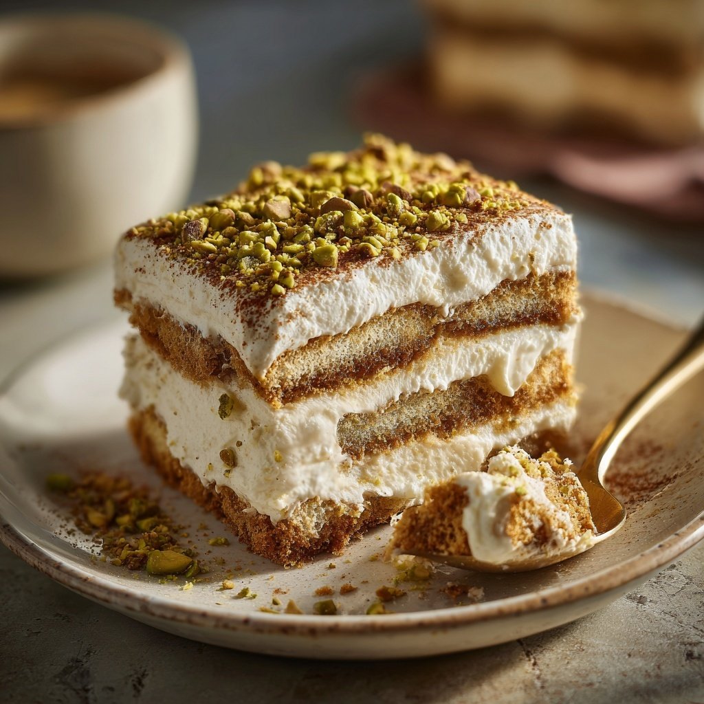 Pistazien-Tiramisu ohne Alkohol