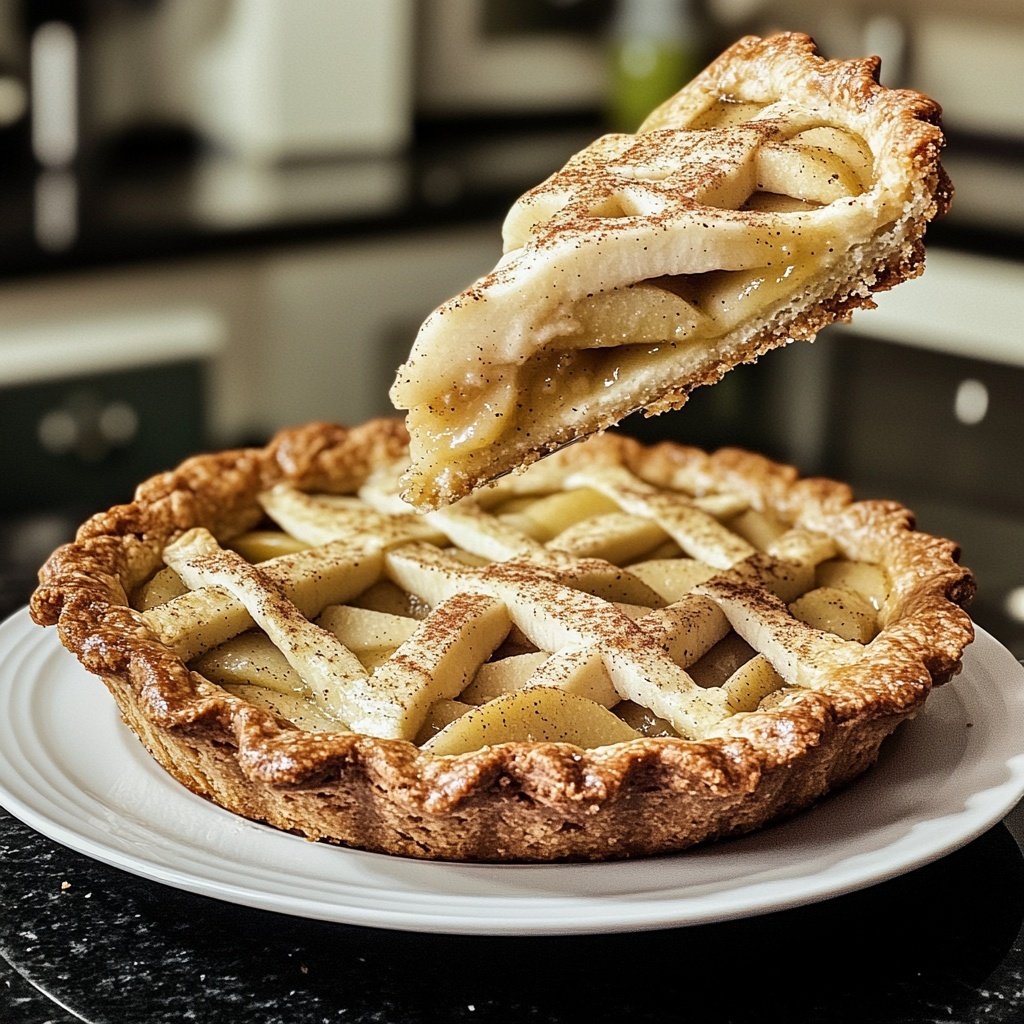 Weihnachtliche Birnentorte
