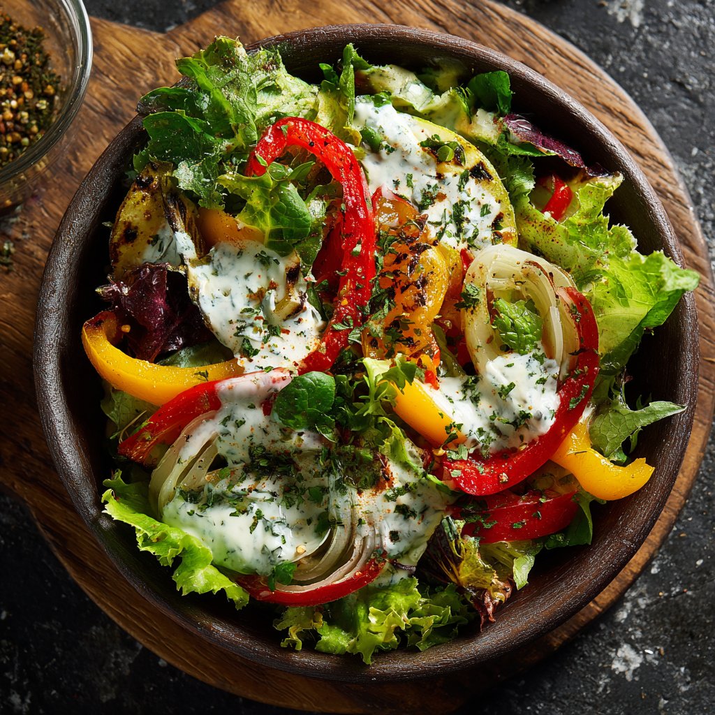 Grill Beilagen Salat Mit Joghurt Dressing